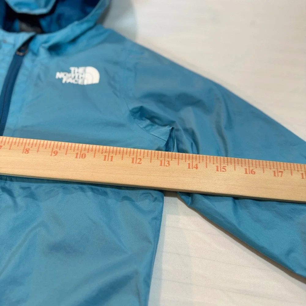 The North Face Kids Blue Hooded Windbreaker Jacket Full Zip 18-24M